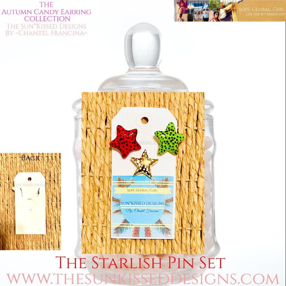 The Star Lish Trio Pin Set by The Sun*Kissed Designs By ~Chantél Francina~